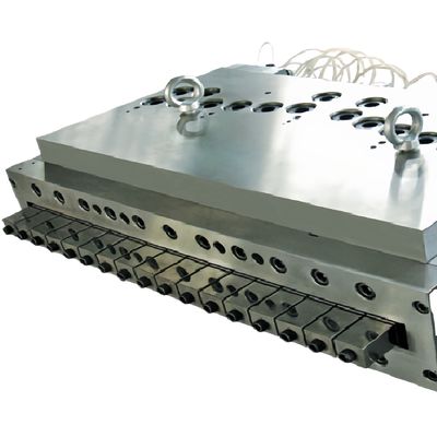 PC Puertas interiores máquina de extrusión de tablero de puerta hueca con material 3Cr17
