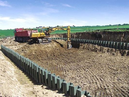Material de molde 3Cr17 Pilas de chapa de PVC para el paisajismo de control de la erosión de larga duración