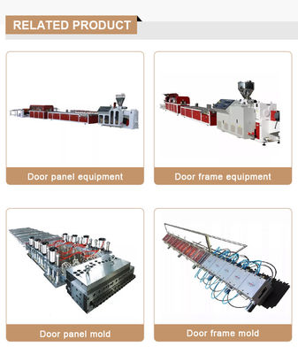 Plata de PVC 1000mm WPC panel de puerta hueco haciendo máquina línea de producción con PVC rígido