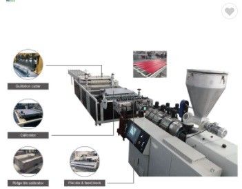Máquina de extrusión de láminas de techo acristaladas de PVC de doble tornillo cónico con ABB Inverte