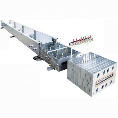 Muelle de diseño de extrusión de tuberías de PVC WPC con tratamiento de superficie de pulido por electroplataje