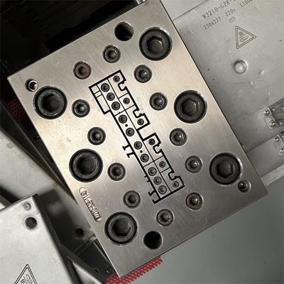 Molde de plástico de plata personalizado para la línea de producción de WPC Perfil de tablero base de faldas de PVC
