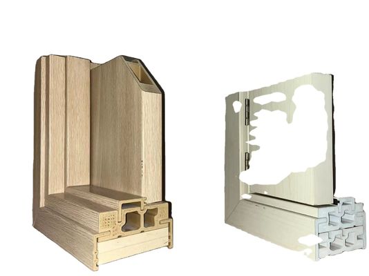 Extrusión de piezas de perfiles de PVC con cavidad de molde 3CR17 personalizada para ventanas y puertas