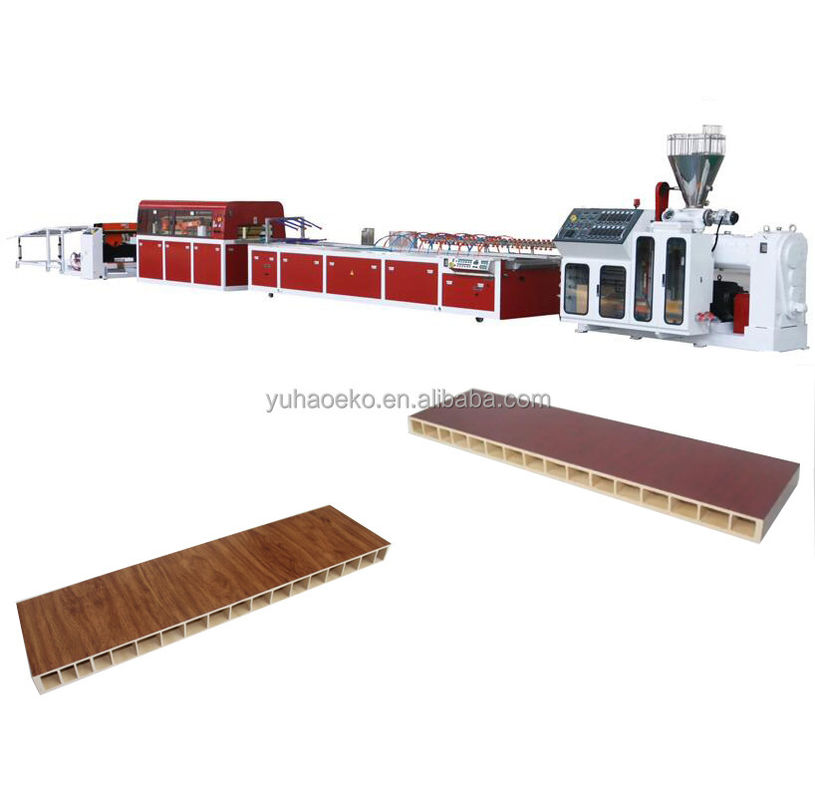 Máquina de extrusión de paneles de puertas UPVC/WPC para obras de construcción