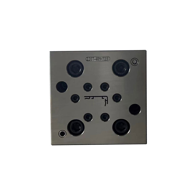 Molde de extrusión de perfiles de cerradura de puertas de plástico de PVC de madera de plata para productos domésticos