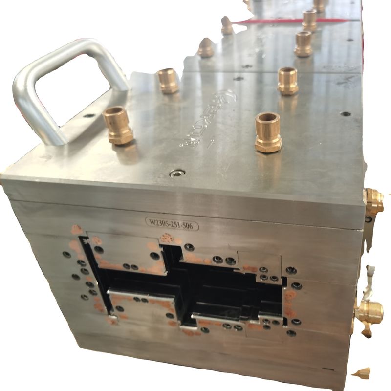 Molde de marco de ventana de plástico UPVC de la serie 80 para productos domésticos Molde de perfiles de plata